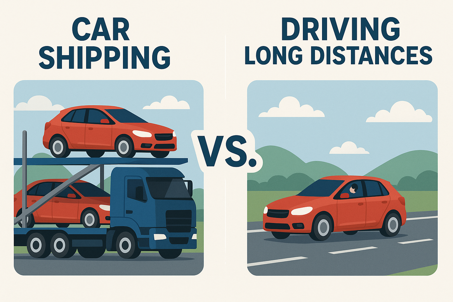 Car Shipping vs. Driving Long Distances